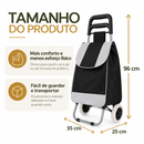 Carrinho de Compras Premium Dobrável – OFERTA DE LANÇAMENTO!