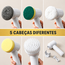 Escova de Limpeza Elétrica 5 em 1 -  PowerClean + FRETE GRÁTIS!