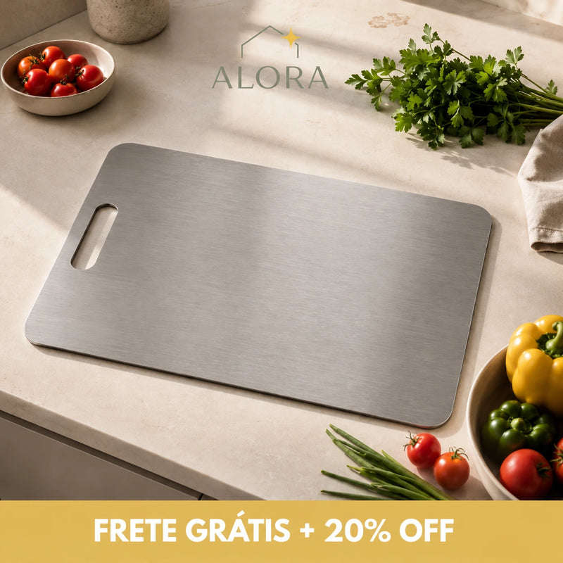 Tábua em Aço Inox 304 + Higiene na sua cozinha - ÚLTIMAS UNIDADES!