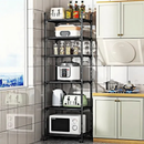 Estante 5 Prateleiras Cozinha de Aço Multiuso Utensílios Casa Escritório Organizador